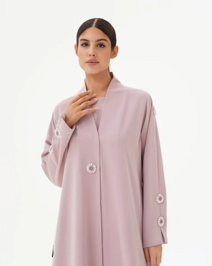 Two-Piece Jilbab & Khimar Set in Slate, back view