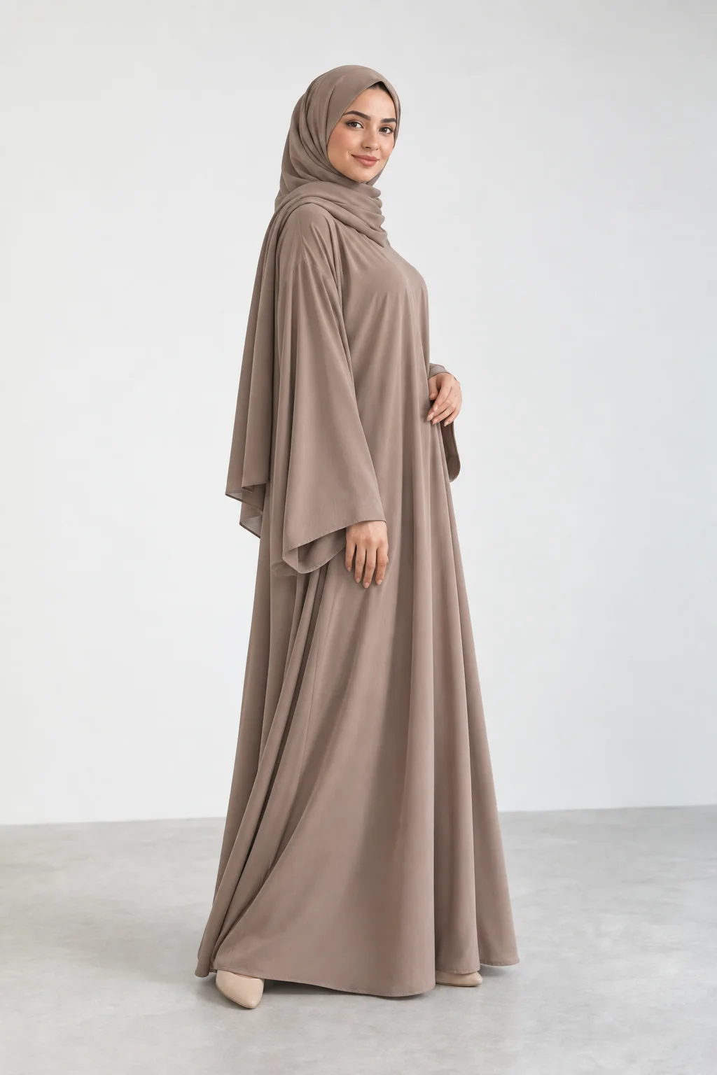 Stone abaya, alternate studio view