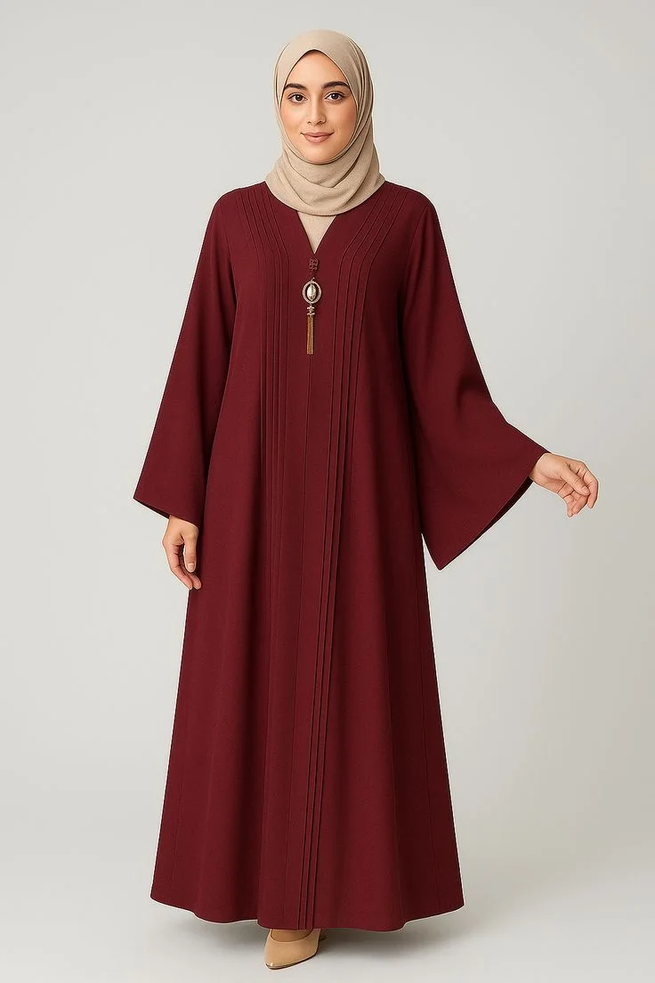 Modal Instant Hijab in Olive, styled wrap
